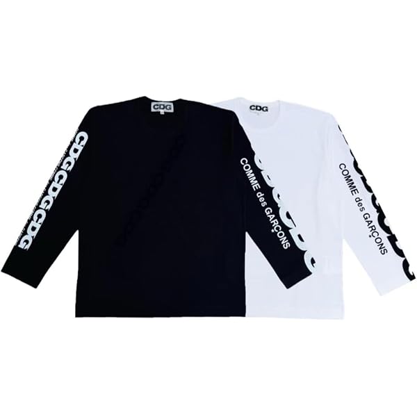 Amazon | [プレイ コムデギャルソン] Tシャツ 長袖 ロンT ブラック